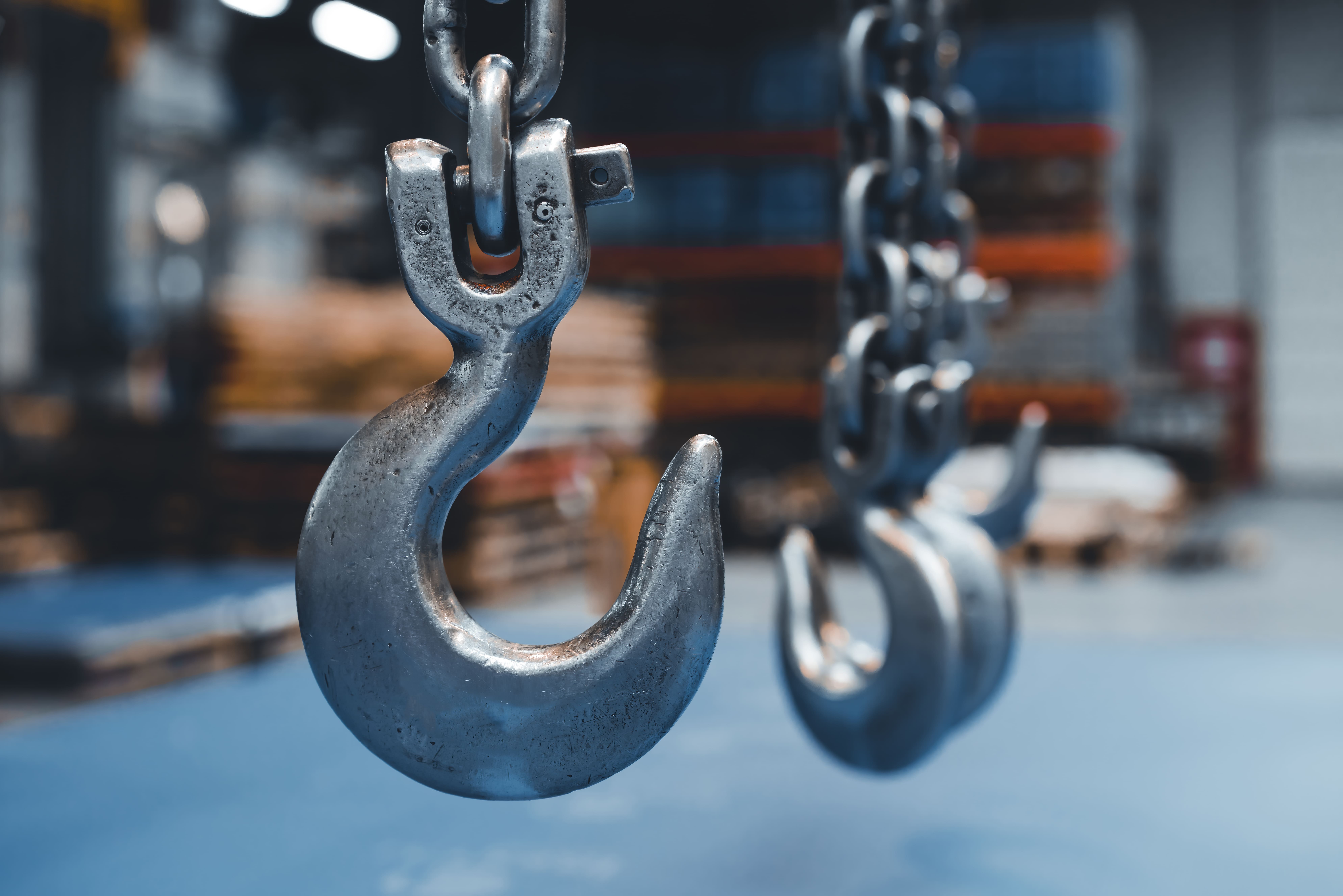 Heavy Lifting Hook in Industrial Facility